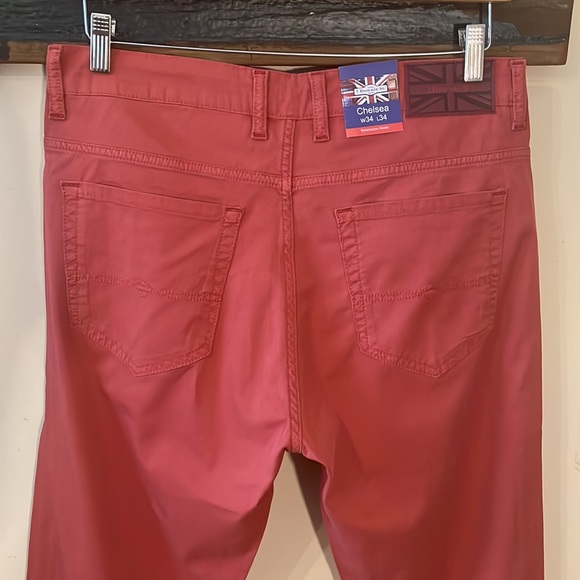 7 Downie St. Red Chelsea Mid-Rise Straight Jeans Size 34 - Picture 9 of 16